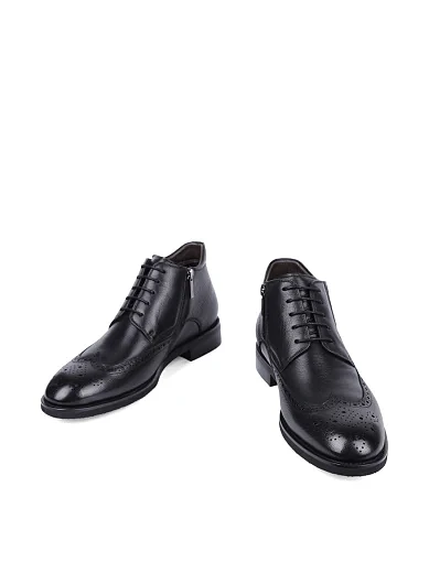 Чоловічі черевики Miguel Miratez шкіряні чорні (268X-D88-T1) - фото 2 - Miraton