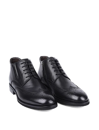 Чоловічі черевики Miguel Miratez шкіряні чорні (268X-D88-T1) - фото 3 - Miraton