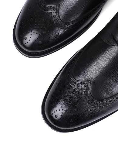 Чоловічі черевики Miguel Miratez шкіряні чорні (268X-D88-T1) - фото 5 - Miraton