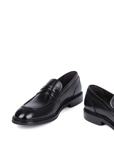 Чоловічі туфлі Miguel Miratez шкіряні чорні (703A-7-T459) - фото 2 - Miraton