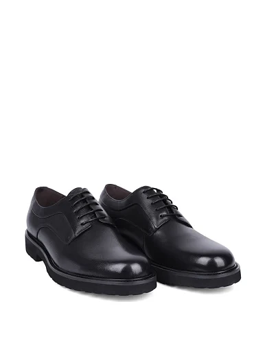 Чоловічі туфлі Miguel Miratez шкіряні чорні (718A-3-T1) - фото 3 - Miraton