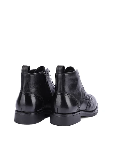 Чоловічі черевики шкіряні чорні (HS2152-100) - фото 4 - Miraton