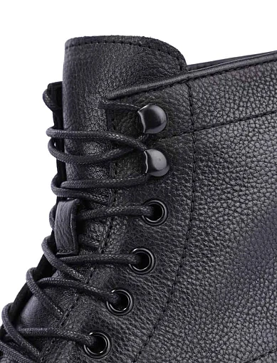 Мужские ботинки кожаные черные - фото 5 - Miraton