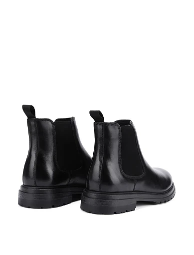 Чоловічі черевики челсі шкіряні чорні (HS2425-2) - фото 4 - Miraton