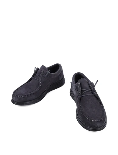 Чоловічі туфлі Miguel Miratez замшеві сірі (A5446B21-2) - фото 5 - Miraton