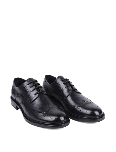 Чоловічі туфлі Miguel Miratez шкіряні чорні (QA491A-A2-P742) - фото 3 - Miraton