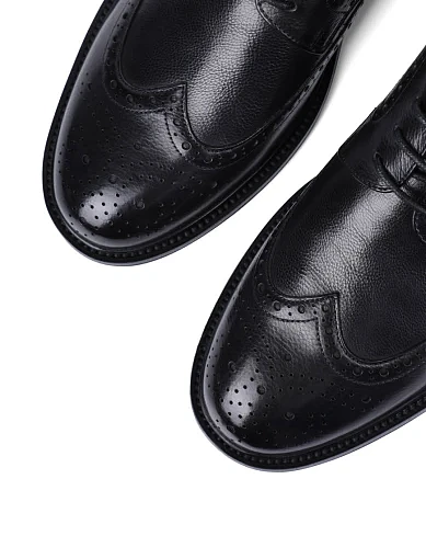 Чоловічі туфлі Miguel Miratez шкіряні чорні (QA491A-A2-P742) - фото 5 - Miraton