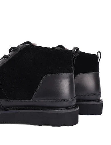 Мужские угги замшевые черные - фото 2 - Miraton