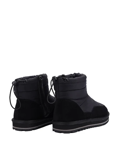 Чоловічі уггі тканинні чорні (161-25) - фото 4 - Miraton