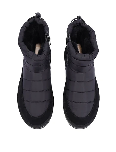 Чоловічі уггі тканинні чорні (161-25) - фото 5 - Miraton