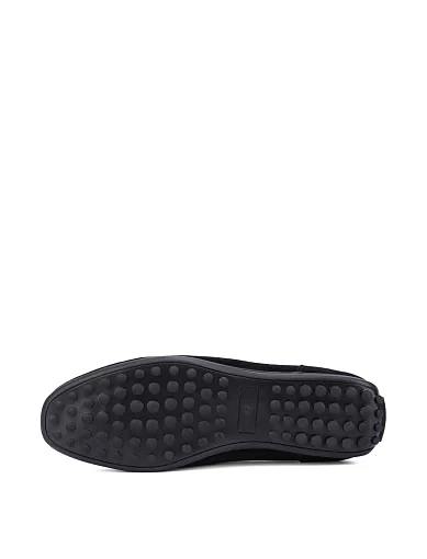 Чоловічі мокасини замшеві чорні (3108A-72-328M) - фото 2 - Miraton