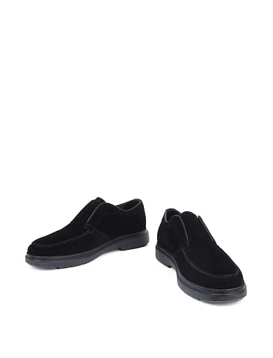 Чоловічі туфлі Miguel Miratez замшеві чорні (630A-79R-328) - фото 5 - Miraton