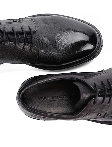 Чоловічі туфлі Miguel Miratez шкіряні чорні (A229-708A-122) - фото 5 - Miraton