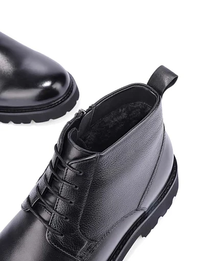 Мужские ботинки Miguel Miratez кожаные черные - фото 5 - Miraton