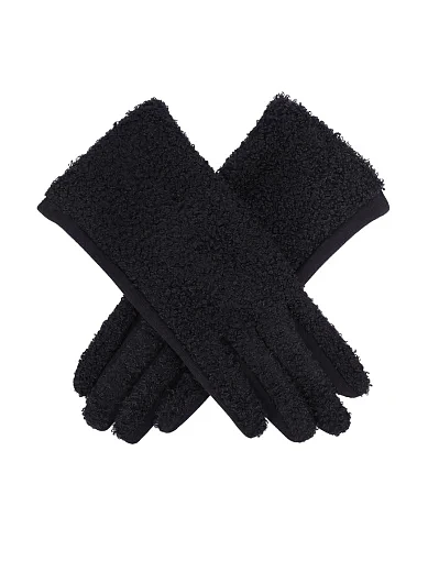 Рукавички тканинні чорні(24008) - фото 2 - Miraton