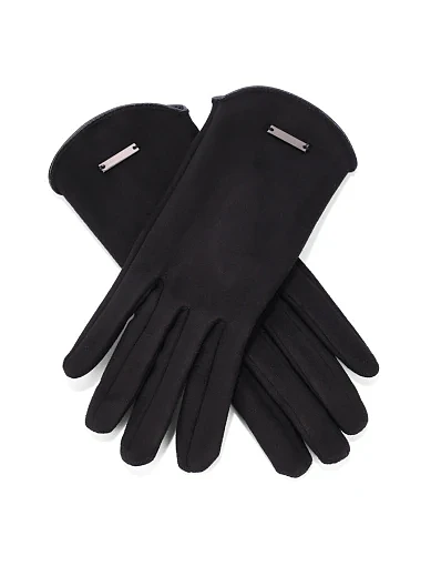 Рукавички тканинні чорні(25004-1) - фото 2 - Miraton