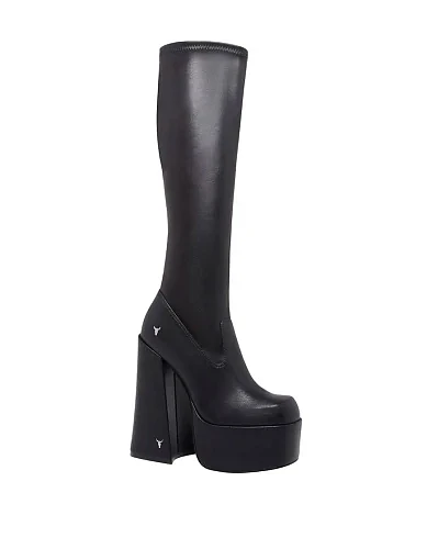 Жіночі чоботи WINDSOR SMITH шкіряні чорні - фото 2 - Miraton