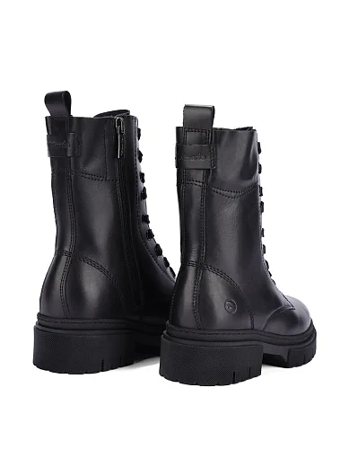 Жіночі черевики Tamaris шкіряні чорні - фото 4 - Miraton