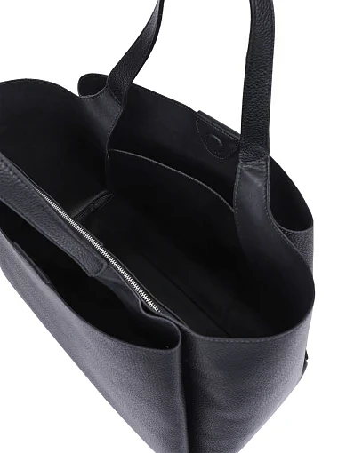 Жіноча сумка тоут з екошкіри чорна - фото 5 - Miraton