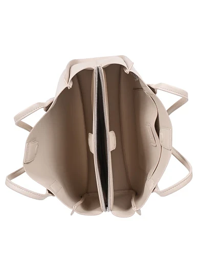 Жіноча сумка тоут з екошкіри бежева - фото 5 - Miraton