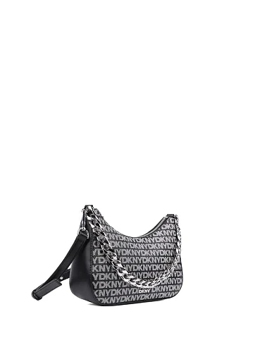 Женская сумка через плечо из экокожи черная - фото 2 - Miraton