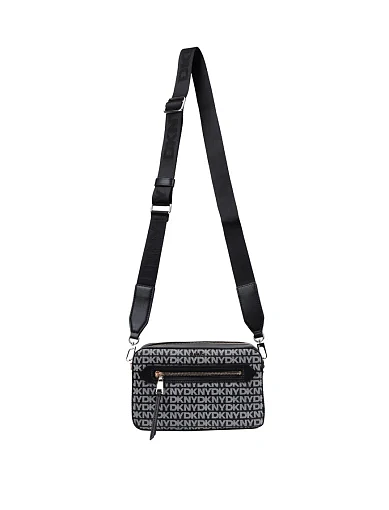 Жіноча сумка крос-боді з екошкіри чорна - фото 6 - Miraton