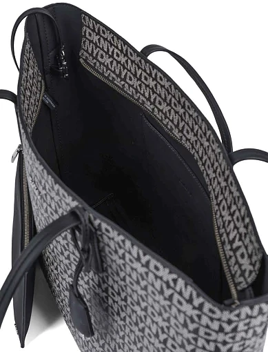 Жіноча сумка тоут з екошкіри чорна - фото 6 - Miraton