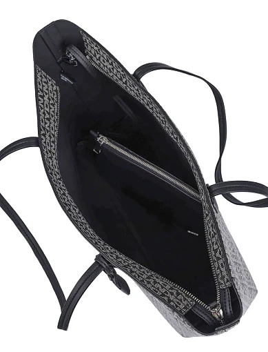 Жіноча сумка тоут з екошкіри чорна - фото 7 - Miraton