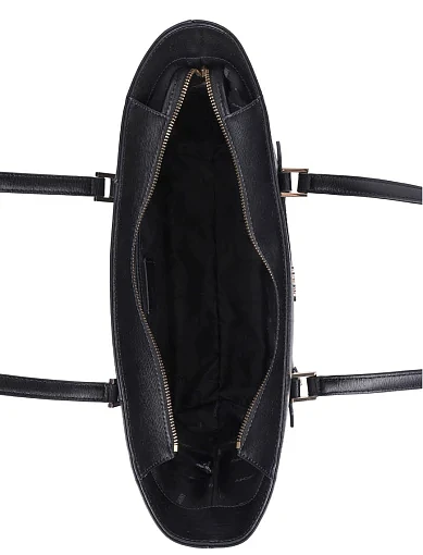 Жіноча сумка тоут шкіряна чорна - фото 5 - Miraton