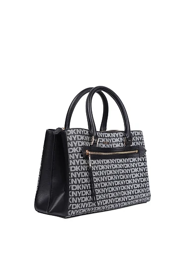 Жіноча сумка тоут з екошкіри чорна - фото 2 - Miraton