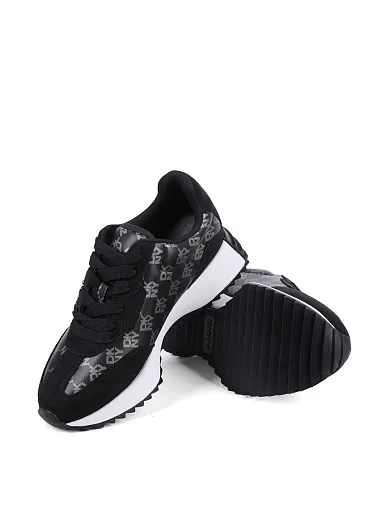 Жіночі кросівки DKNY з екошкіри чорні - фото 2 - Miraton