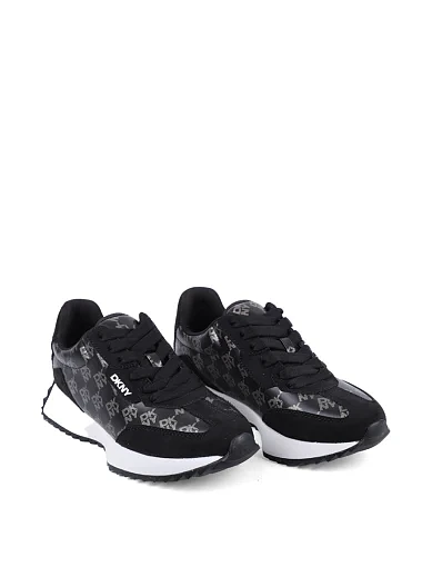 Жіночі кросівки DKNY з екошкіри чорні - фото 3 - Miraton