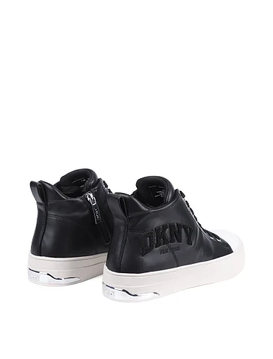 Жіночі черевики DKNY шкіряні чорні - фото 4 - Miraton