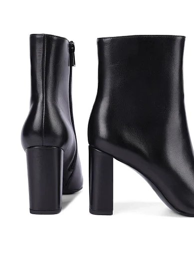 Женские ботинки Attizzare кожаные черные - фото 2 - Miraton