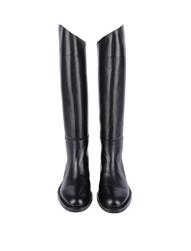 Жіночі чоботи MIRATON шкіряні чорні - фото 2 - Miraton