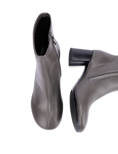 Жіночі черевики шкіряні сірі - фото 2 - Miraton