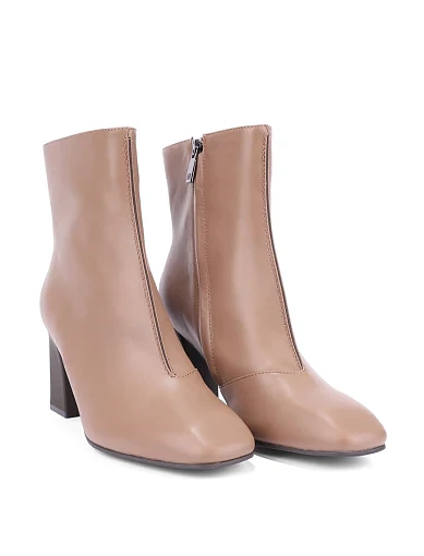 Жіночі черевики MIRATON шкіряні бежеві - фото 3 - Miraton