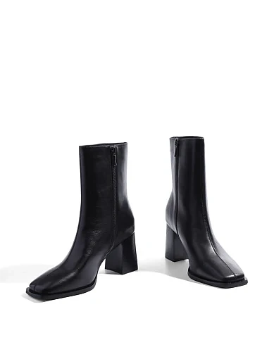 Жіночі черевики MIRATON шкіряні чорні - фото 2 - Miraton