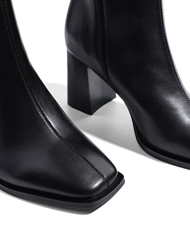 Жіночі черевики MIRATON шкіряні чорні - фото 5 - Miraton