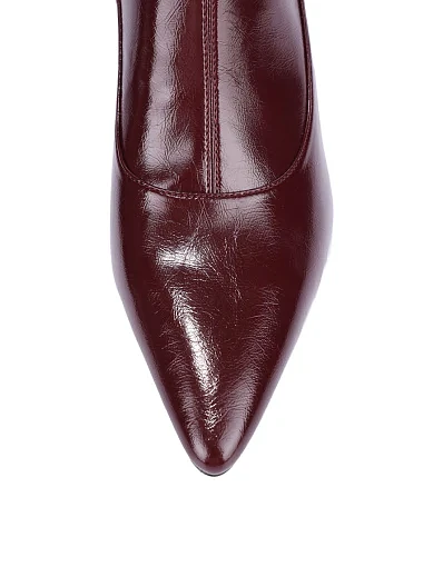 Жіночі черевики JEFFREY CAMPBELL з екошкіри бордові - фото 6 - Miraton