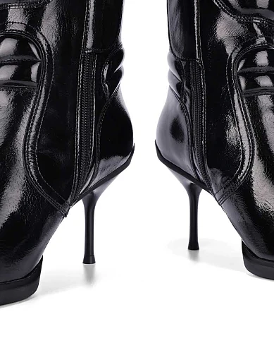 Жіночі черевики JEFFREY CAMPBELL з екошкіри чорні - фото 3 - Miraton