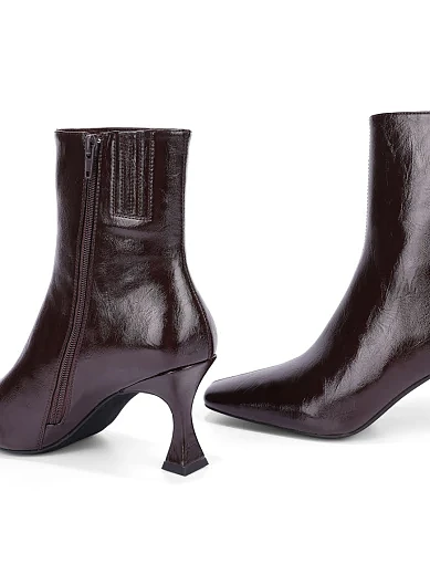 Жіночі черевики JEFFREY CAMPBELL з екошкіри коричневі - фото 3 - Miraton