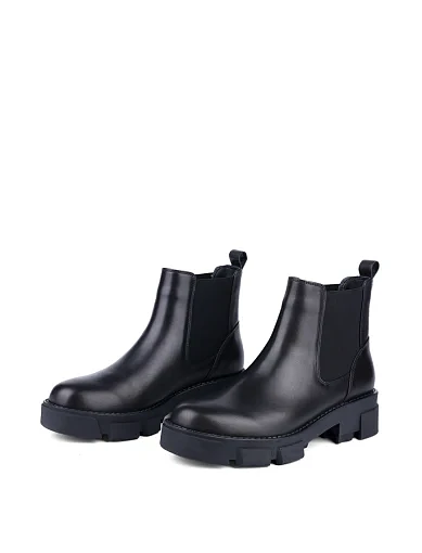 Жіночі черевики челсі MIRATON шкіряні чорні - фото 3 - Miraton