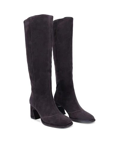 Жіночі чоботи MIRATON велюрові сірі - фото 4 - Miraton