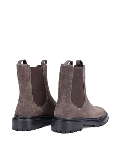 Жіночі черевики челсі Attizzare велюрові сірі - фото 4 - Miraton