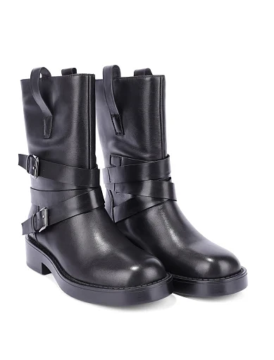 Жіночі черевики MIRATON шкіряні чорні - фото 3 - Miraton