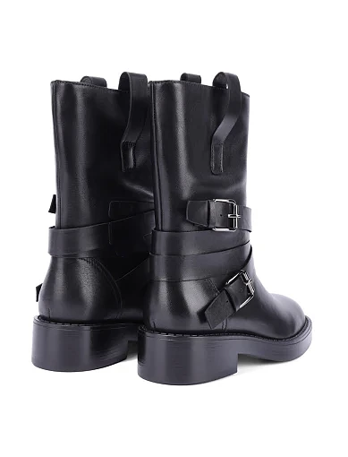 Жіночі черевики MIRATON шкіряні чорні - фото 4 - Miraton