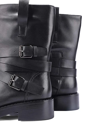 Жіночі черевики MIRATON шкіряні чорні - фото 5 - Miraton