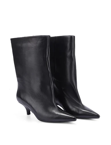 Жіночі черевики MIRATON шкіряні чорні - фото 4 - Miraton