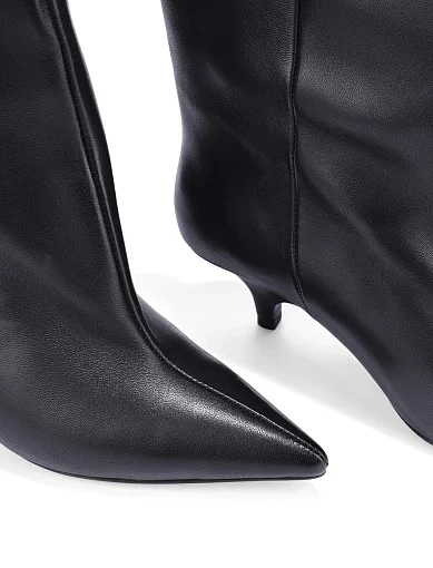 Жіночі черевики MIRATON шкіряні чорні - фото 6 - Miraton